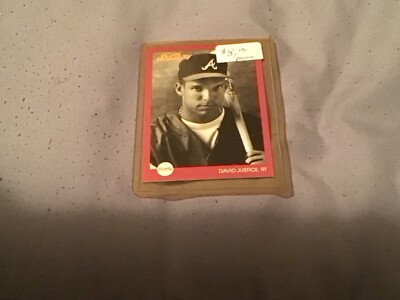 David Justice #10 1991 Studio Previews. Very rare 