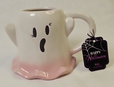Halloween Mug New Girl Ghost Pink Decoration Cute