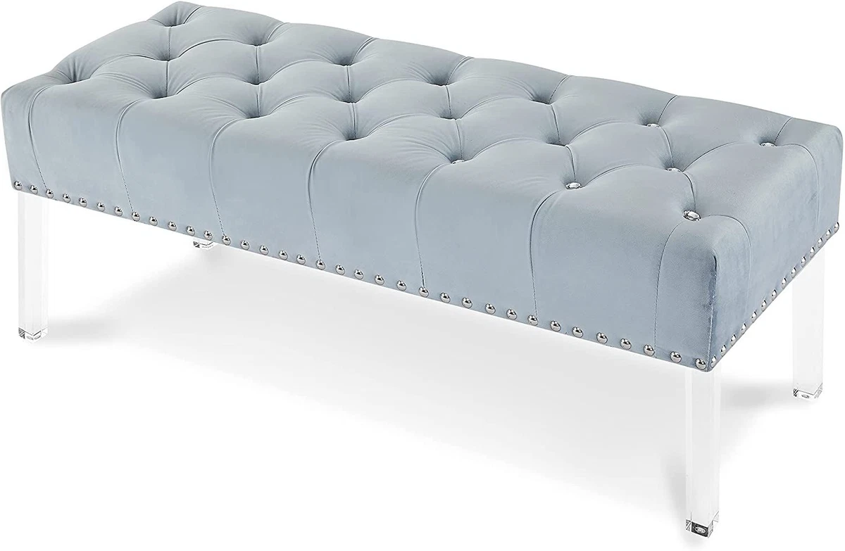 Velvet bench chair new arrivals