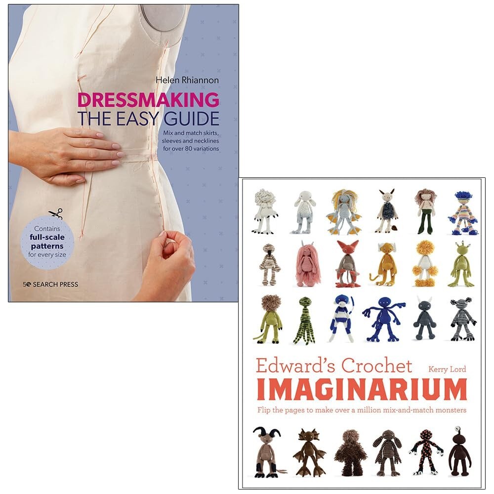 Dressmaking,Edward's Crochet Imaginarium 2 Books Collection Set NEW