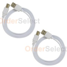 2X 3ft USB2.0 A Male to B Male Printer Scanner Cable Cord HOT U2A1-B1-03WHT