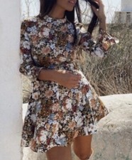 Zara Blogger Favorite Printed Floral Mini Dress 8378/340 Size M