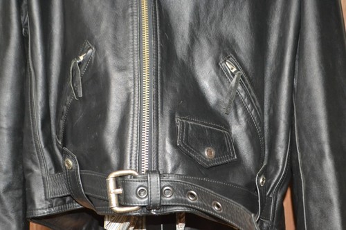 Vntg 1989 Harley Davidson Men Shovelhead Black Leather Motorcycle Jacket Sz 3XL - Picture 4 of 16
