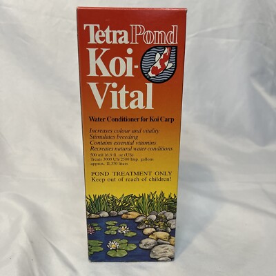 Koi Water Conditioner Carp Treats 3000 Gallon Tetra Pond Koi-Vital NOS Germany