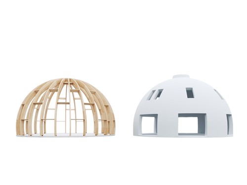 Hemp Ready Tiny Dome Home Wood Prefab House DIY Tiny House Kit Home Village - Picture 13 of 13