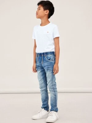 NAME IT Jeans Hose Jogginghose NKMRyan Gummibund hellblau Größe 104 bis 164