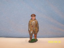 VINTAGE BARCLAY B13 OFFICER WITH SWORD  SHORT STRIDE  TIN HELMET  ORIGINAL 