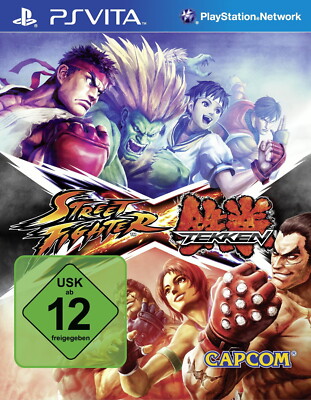 Street Fighter X Tekken Sony PlayStation PS Vita Gebraucht in OVP ES ITA
