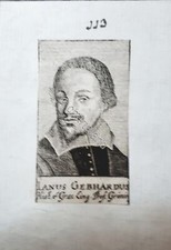 Stampa d'epoca - Ianus Gebhardus - Gentiluomo - Secolo XVIII 