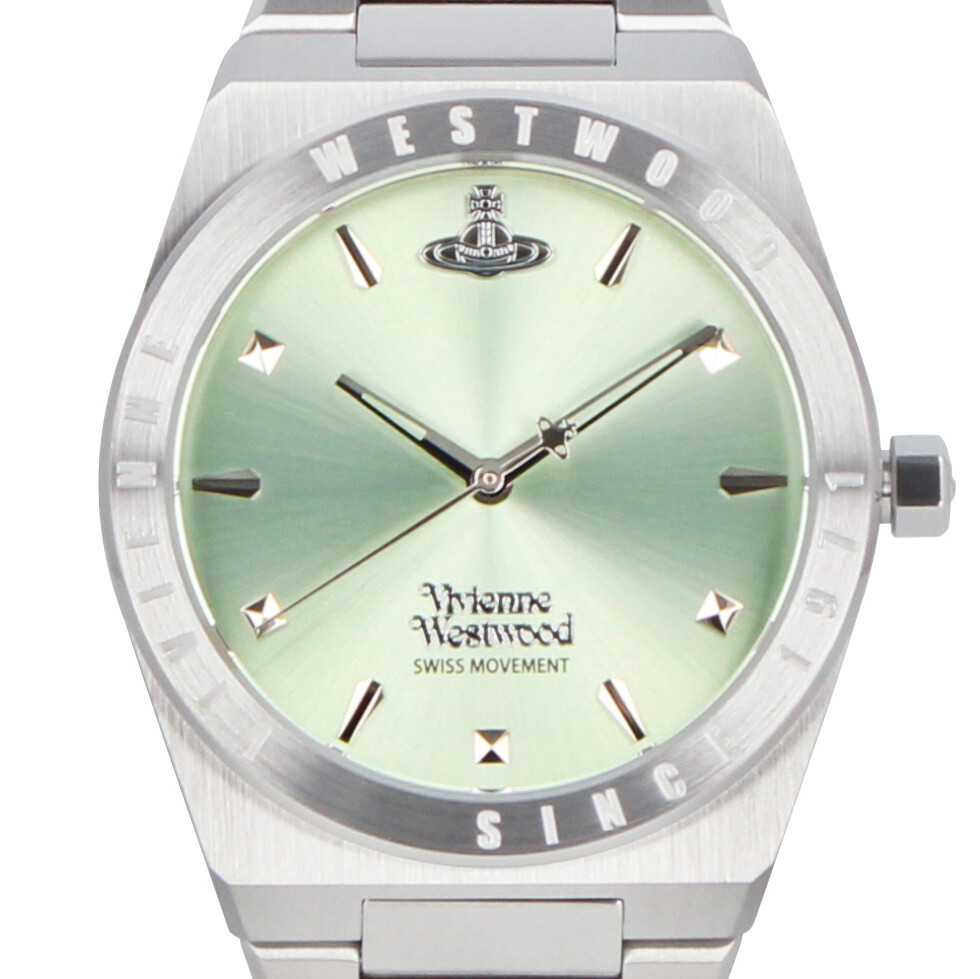 VIVIENNE WESTWOOD VV244PGRSL Analog Quartz Mineral Crystal Green