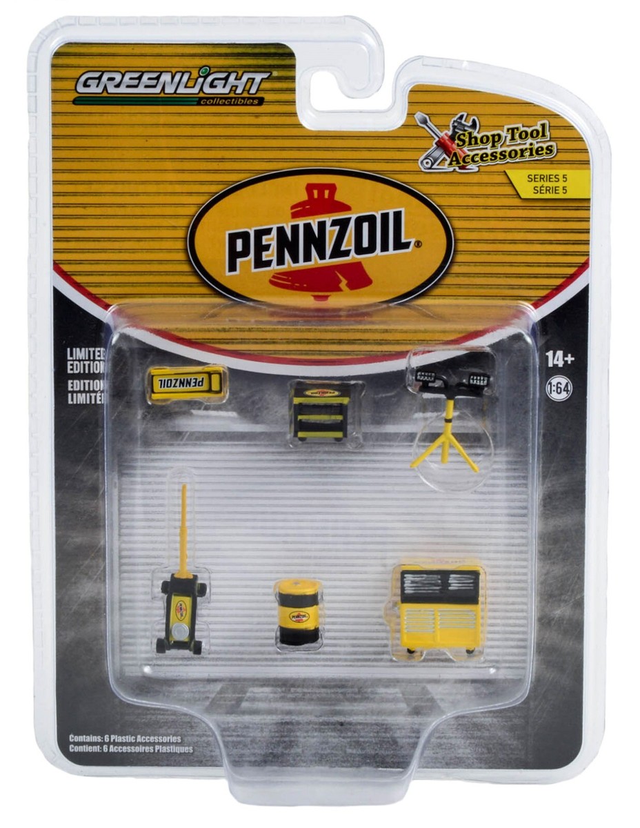 1:64 GreenLight *PENNZOIL* Garage Tools Accessory Set *NIP* | eBay