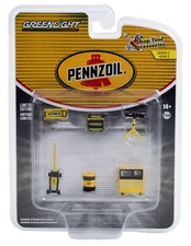1:64 GreenLight PENNZOIL Garage Tools Accessory Set NIP 
