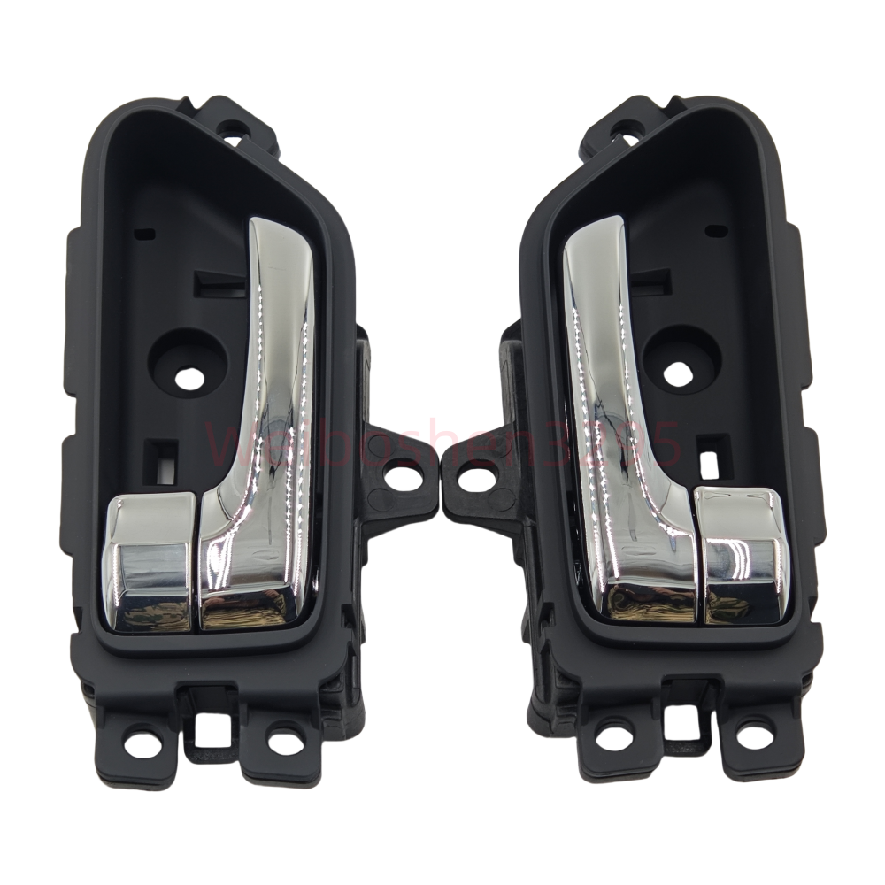 インディバ2口目 2PC OEM Chrome Inside Door Handle Catch Left & Right For Hyundai