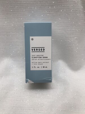 VERSED Just Breathe Clarifying Serum Willow Bark Extract + Zinc Blend- 1 fl oz