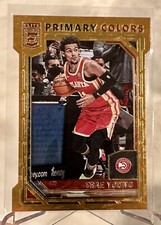 Trae Young 2021-22 Donruss Elite Primary Colors Orange Die Cut #9 ATL Hawks SP