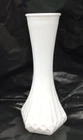 Hoosier Milk Glass 4063C Vase White 6 Inch Deco Ribbed MCM Vintage Ex Cond