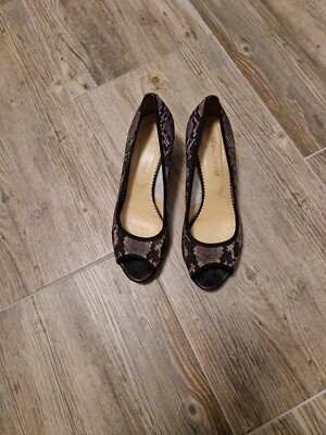 Moda di Fausto made in Italy Damen modische Pumps Peep Toe Gr. 41 