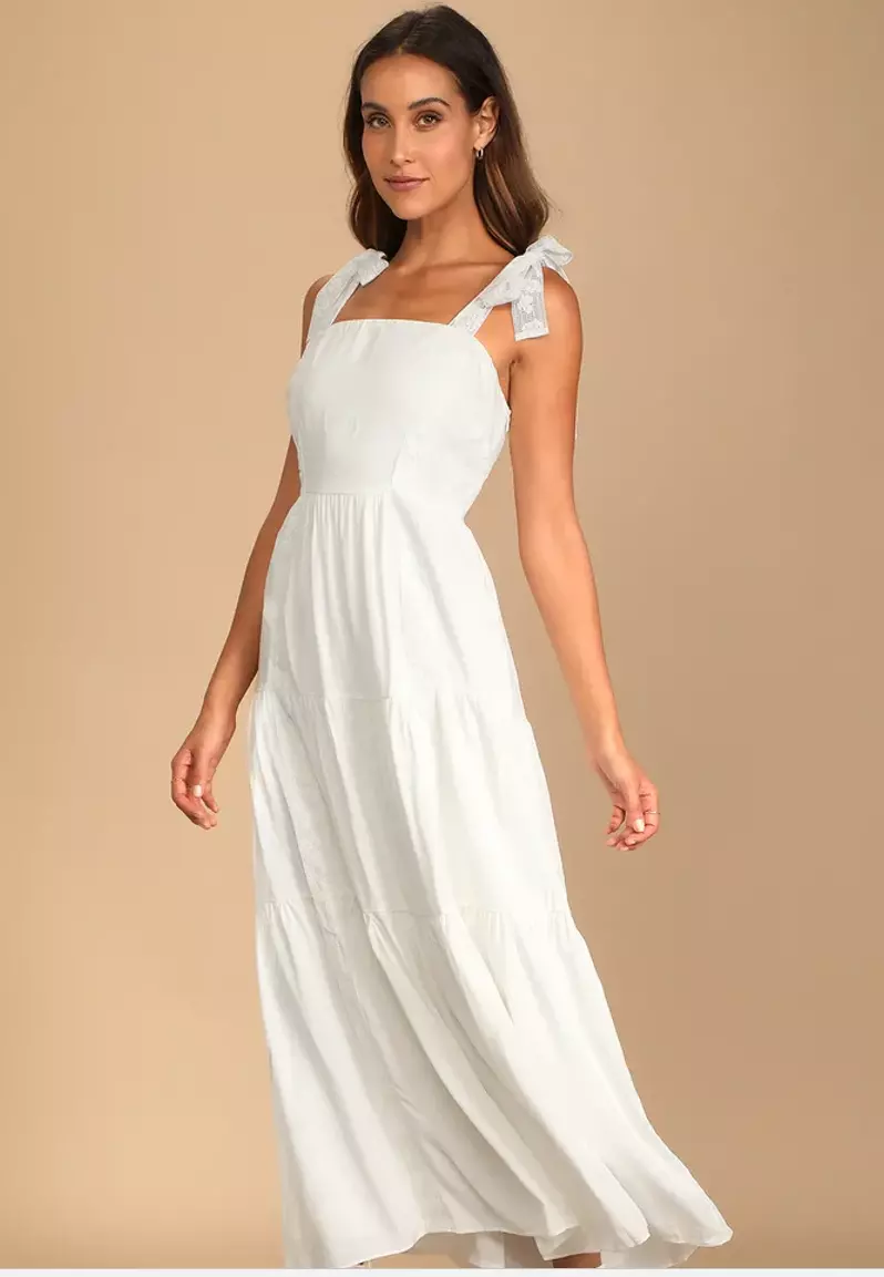 Sundress with 2025 tie straps