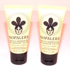 2 Nopalera Cactus Shower Gel Dulce de Cuerpo 1 Oz 30 mL Each Travel Size SEALED