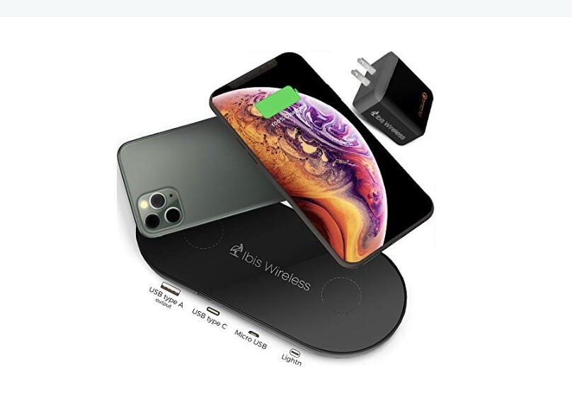 IBIS Wireless Dual Air Charging Pad NIB Qualcomm 3.0 Charge Devices at once