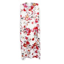 NWT Black Halo Eve Lena Sheath Midi Dress in Floral Fire Blossom Size 2 NEW