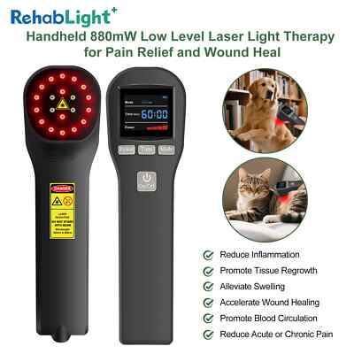 Red Light Laser therapy for Dogs Canine Arthritis 650nm 808nm Body Pain Reliever