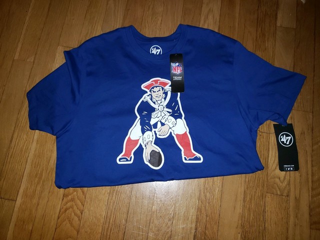 New England Patriots Throwback Logo T-Shirt, NWT. '47 Brand. Size L. | eBay
