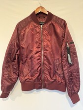 SOUTHPOLE Men s Vintage Y2K Puffy Bomber Jacket Maroon Size L