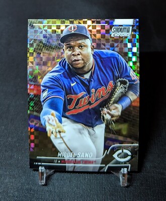 Miguel Sano X-Fractor Refractor 2022 Topps Stadium Club CHROME