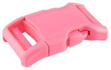 25 - 1 Inch Pink Contoured Side Release Plastic Buckles YKK