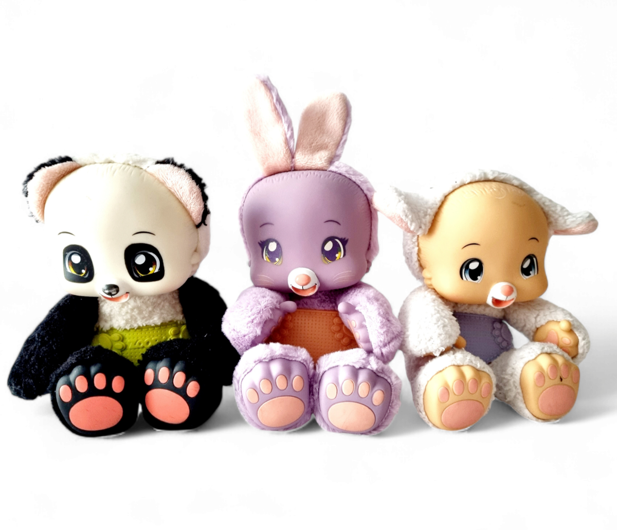 【未開封】ソフビ アニマル Zoopy Baobab 2014 panda bear bunny soft plush talking sound toys