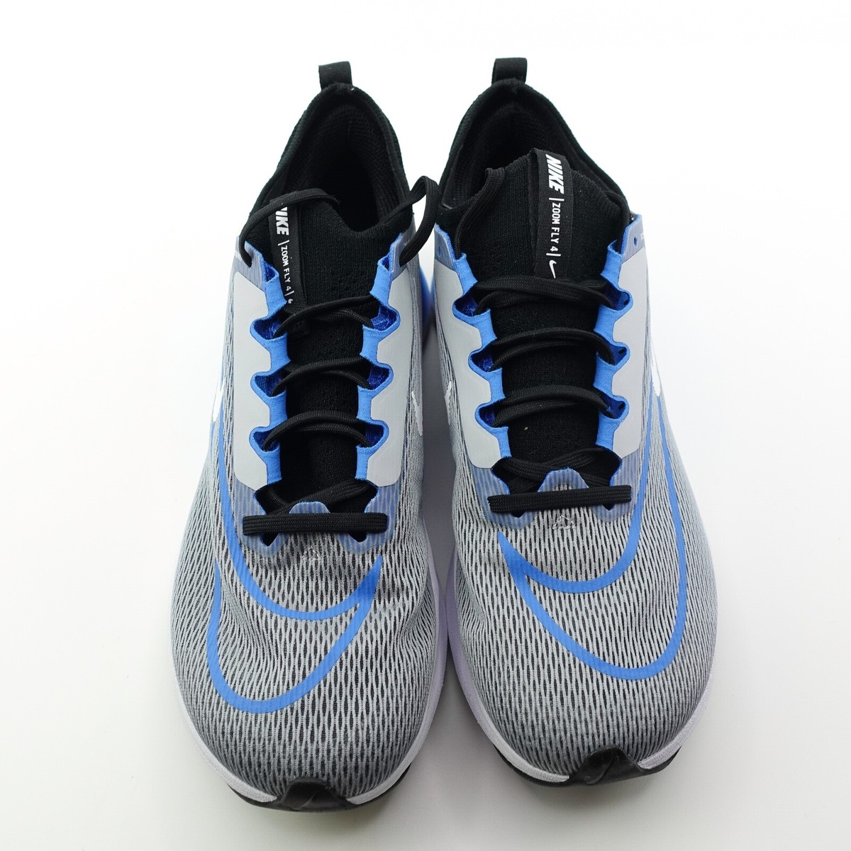 Nike Zoom Fly 4 Wolf Grey Blue Running Shoes Mens Size 8.5 CT2392