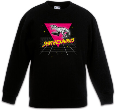 Synthesaurus I Kinder Pullover Fun ADSR Audio Wave Sound DJ MC Electro 80s 90s
