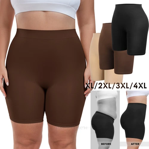 Damen High Waist Boyshort Shapewear Sommer Schlupfshorts Fahrradshorts Übergröße - Bild 1 von 35