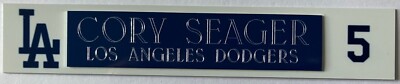CORY SEAGER   LOS ANGELES DODGERS    NAME PLATE