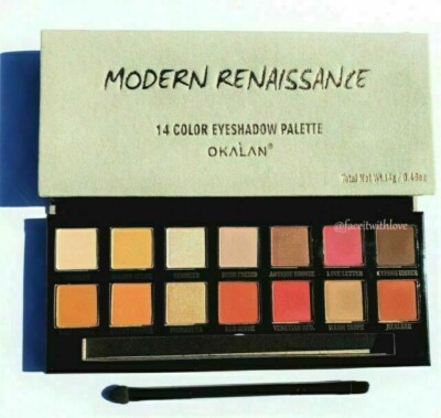 6 Pcs Okalan Modern Renaissance Eyeshadow Palette 100% Authentic Pigmented