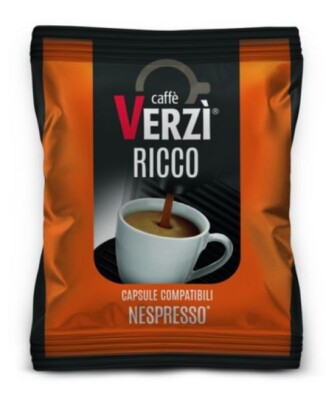Caffè Verzi Aroma Ricco 100 Kapseln Nespresso kompatiblen Kaffeekapseln