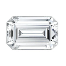 6 ct Emerald Cut Cubic Zirconia CZ Jewelry Making Loose Stone. 10 x 8 mm. C415