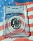 1956 SILVER WASHINGTON QUARTER PCGS PR66 ~ DEEP MIRRORS ~ FREE SHIPPING  👀