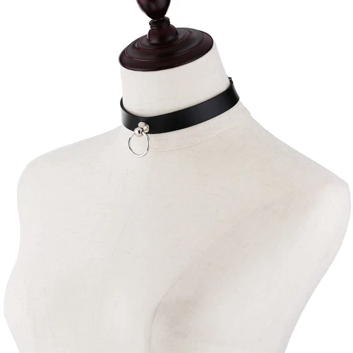 Nuevo Collar Gargantilla Estilo Harajuku Punk Accesorios Cuero con Colgante Collar - Imagen 6 de 39