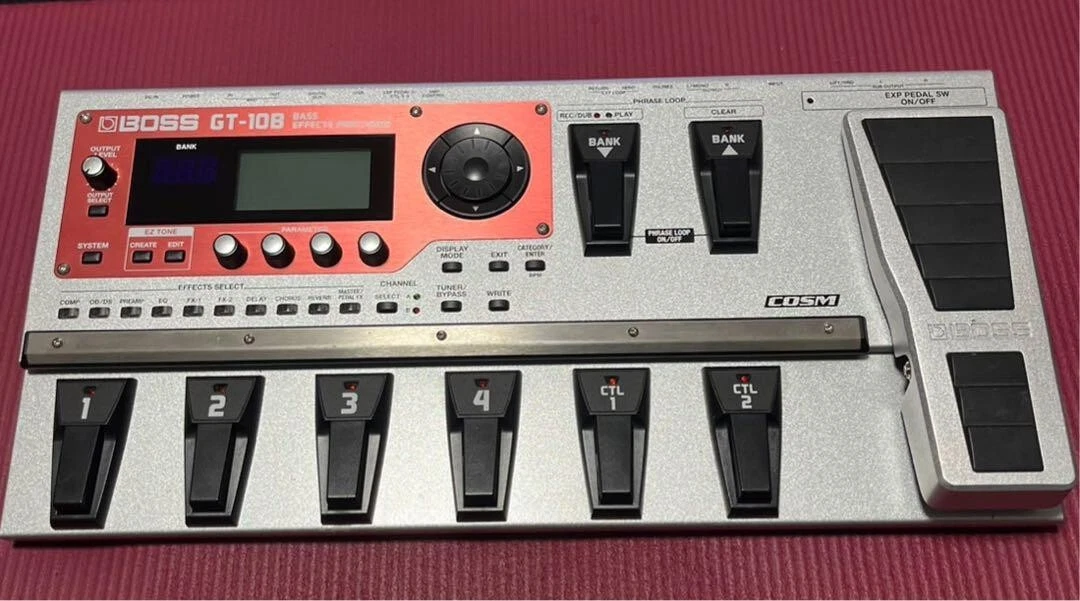 Boss GT-10B Multi Effect Guitar Effect Pedal Bass Effects Processor used