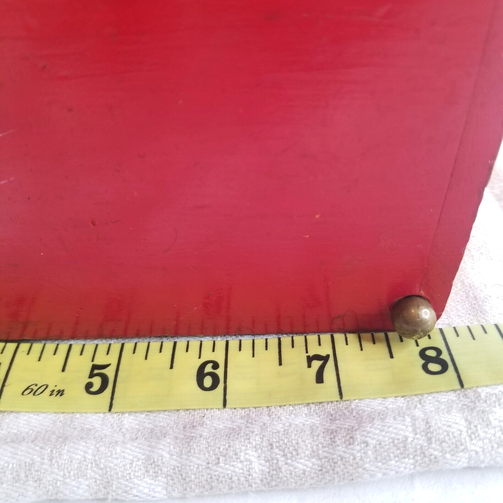 Vintage Primitive Wooden Barn Decoupage Keepsake Box Farmhouse