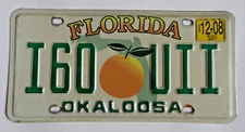 Pick One Vintage Florida Orange Auto License Plate Tag *Pick Any One*