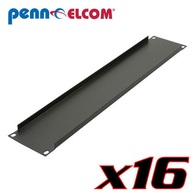 Sixteen Pack Penn Elcom R1268/2UK Flanged Rack Panel 2U