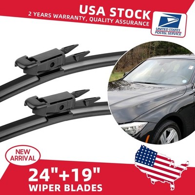 Front Windshield Wiper Blades Fit For BMW X1 E84 2013-2015 OEM Quality 24+19