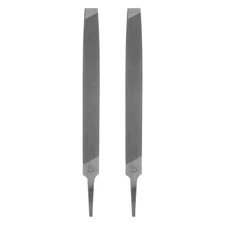 2pcs Mill File 8" 3.6mm High Carbon Steel Single Cut Flat Hand File