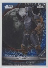 2025 Chrome Star Wars Hyperspace Mandalore Blue Lazer Refractor Paz Vizsla 5z2