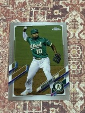 2021 Topps Chrome Marcus Semien #8 Oakland Athletics (Y)