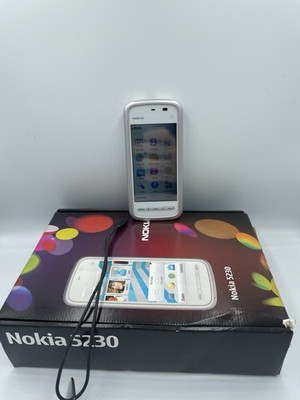 Nokia 5230 Touchscreen Handy   Weiß   OVP   Klassiker   funktionstüchtig
