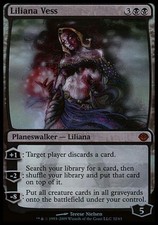 Liliana Vess -Foil Heavy Play MTG Duel Decks: Garruk vs Liliana